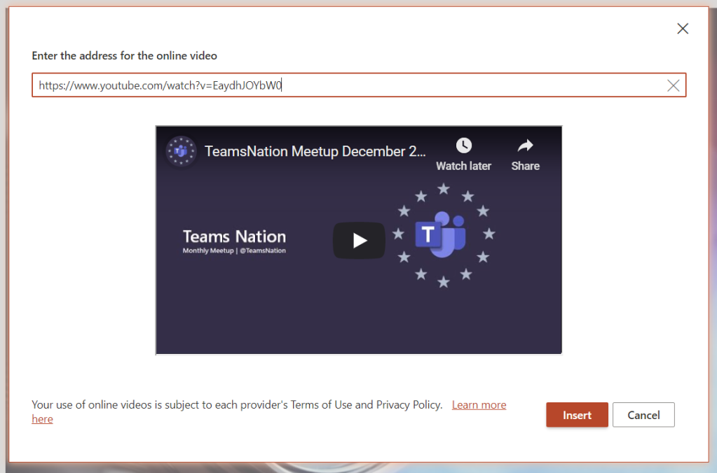 teams web presentation